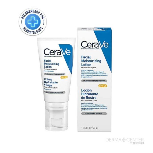 Cerave Hidratante Piel Normal Y Seca Am Spf25 52ml Locion Facial