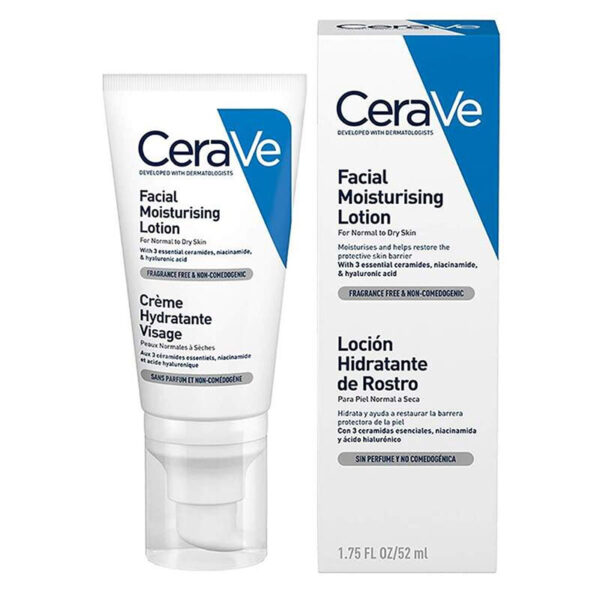 Cerave Hidratante Piel Normal Y Seca Pm Spf25 52ml Locion Facial - Imagen 2