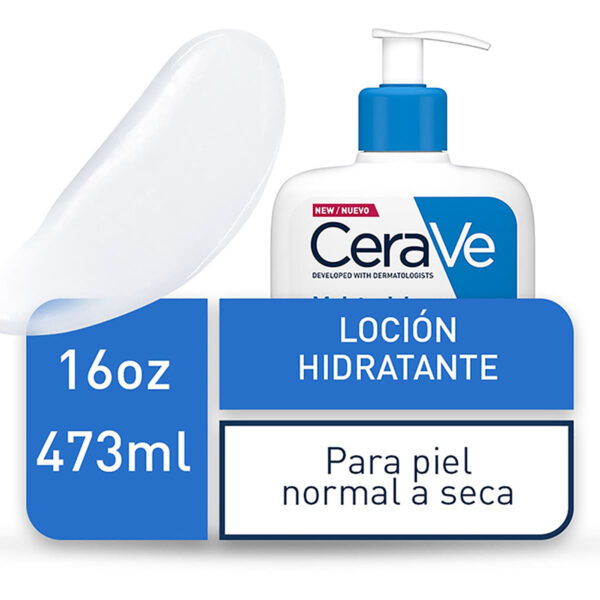 Cerave Hidratante Piel Normal Y Seca 473ml Locion Facial Y Corporal - Imagen 4