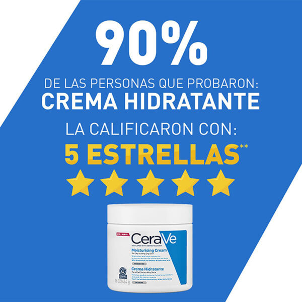 Cerave Hidratante Piel Seca A Muy Seca 454g Crema Facial Y Corporal - Imagen 5