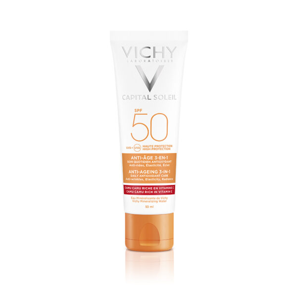 Vichy Capital Soleil Protector Solar Antiedad Spf50+ 50ml Crema Facial - Imagen 6