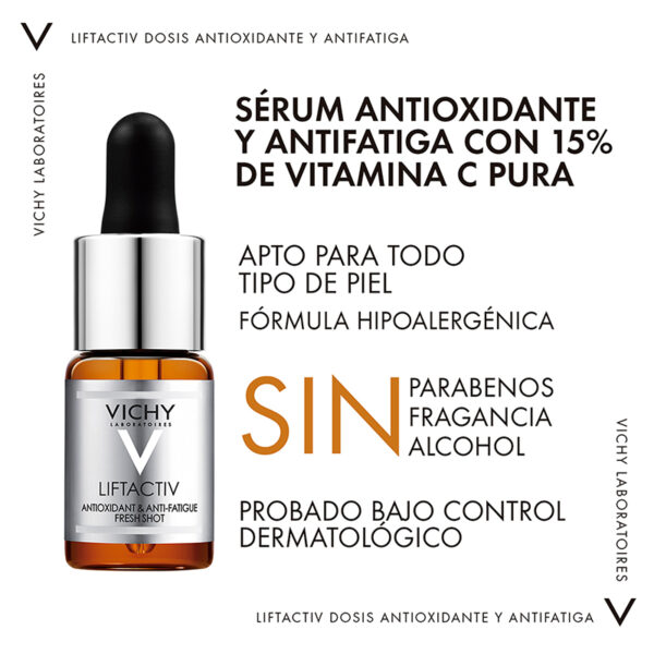 Vichy Vitamina C Antioxidante Antiedad 10ml Suero Facial - Imagen 3