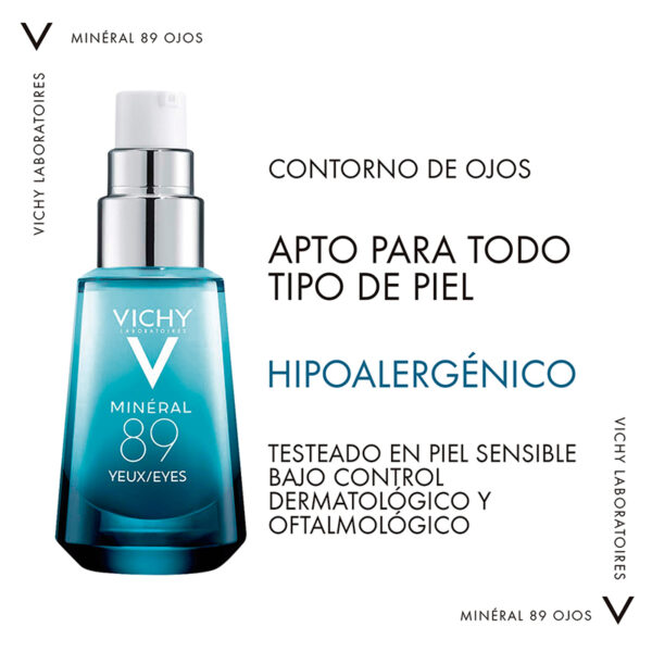 Vichy Mineral 89 Contorno De Ojos 15ml Suero Facial - Imagen 3