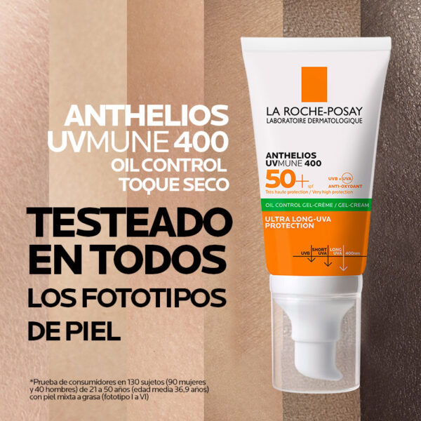 Lrp Anthelios Xl Protector Solar Toque Seco Piel Grasa Spf50+ 50ml Crema Facial - Imagen 12