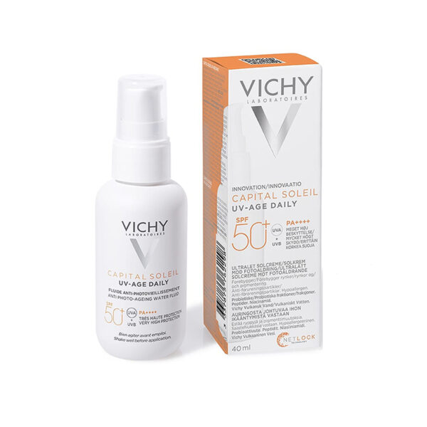 Vichy Capital Soleil Protector Solar Uv-age Daily Spf50+ 40ml Crema Facial - Imagen 2