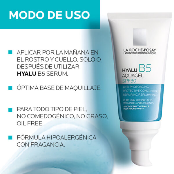 Lrp Hyalu B5 Aqua 50ml Gel Facial - Imagen 3