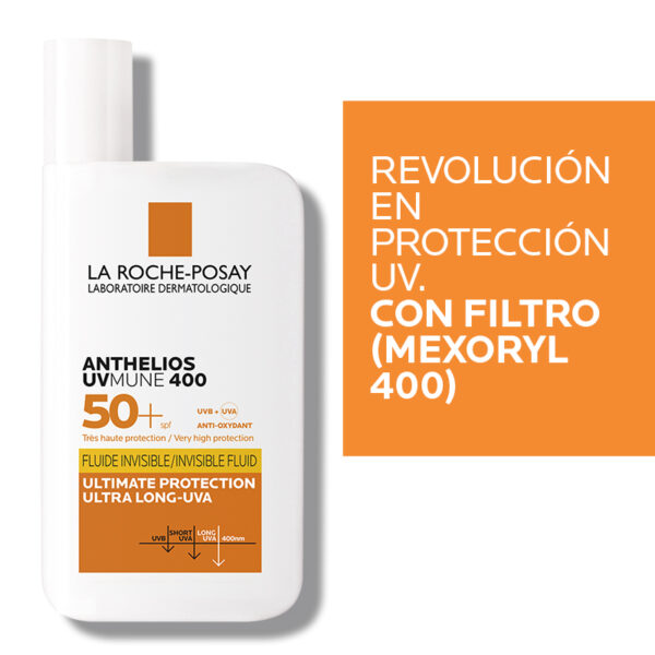 Lrp Anthelios Protector Solar Uv Mune 400 Sin Color Spf50+ 50ml Crema Facial - Imagen 5