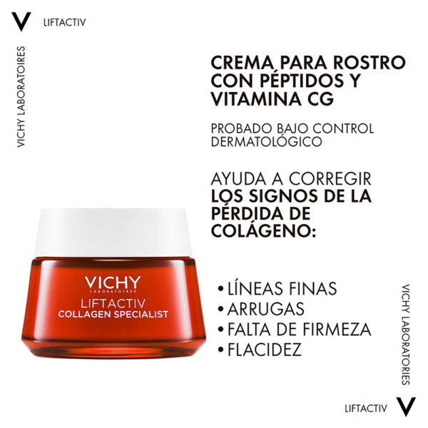 Vichy Liftactiv Collagen S Day 50ml Crema Facial - Imagen 6