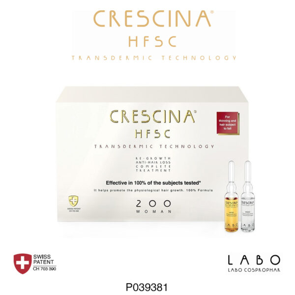 Labo Derma Crescina Hfsc Tratamiento Transdermico Completo 200 Mujer 20 Ampolla Capilar 3.5ml