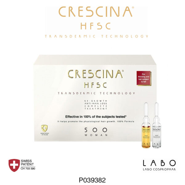 Labo Derma Crescina Hfsc Tratamiento Transdermico Completo 500 Mujer 20 Ampolla Capilar 3.5ml