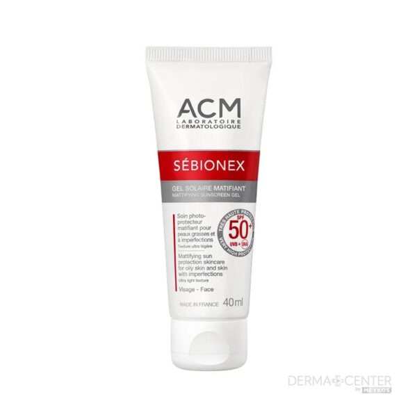 Acm Sebionex Protector Solar Matificante Spf50+ 40ml Gel Facial