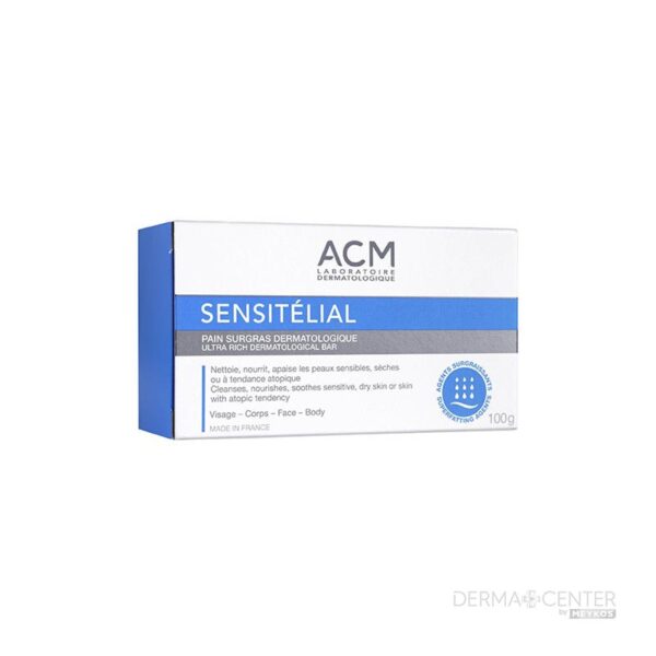 Acm Sensitelial Piel Sensible Y Atopica 100g Jabon Barra