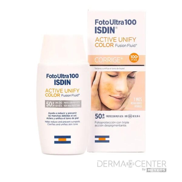 Isdin Fotoprotector Ultra 100 Active Fusion Sin Color Spf50+ 50ml Fluido Facial