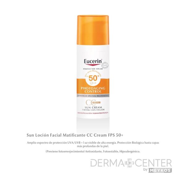 Eucerin Protector Solar Photoaging Control Antiedad Tono Medio Spf50+ 50ml Crema Facial