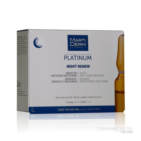 Martiderm Platinum Night Renew 10 Ampolla Facial 2ml