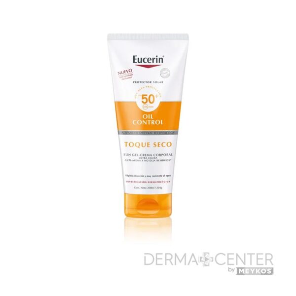 Eucerin Protector Solar Toque Seco Spf50+ 200ml Gel-crema Corporal