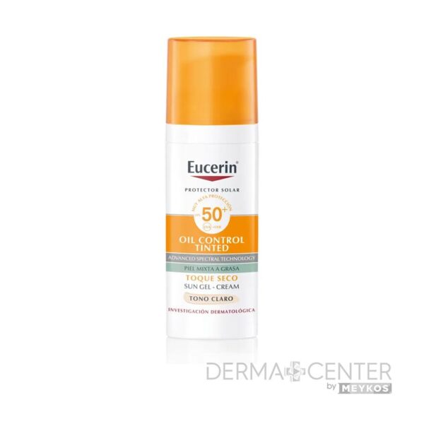 Eucerin Protector Solar Toque Seco Tono Claro Spf50+ 50ml Gel-crema Facial