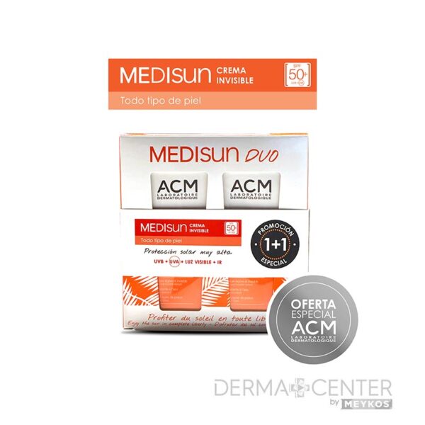 Acm Medisun Duo Protector Solar Invisible Spf50+ 40ml Crema Facial (2pack)