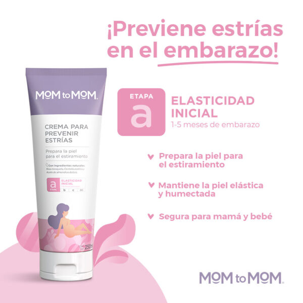 Mom To Mom Crema Para Prevenir Estrias Etapa A 250ml - Imagen 3