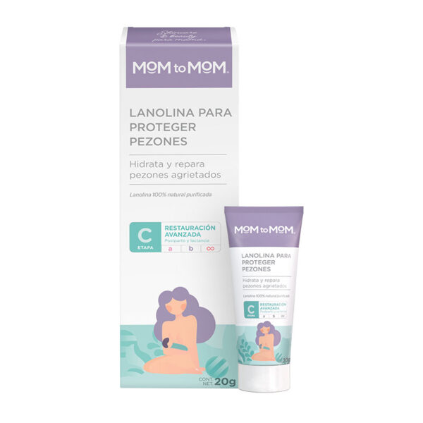 Mom To Mom Lanolina Protege Pezones 20g Crema - Imagen 2