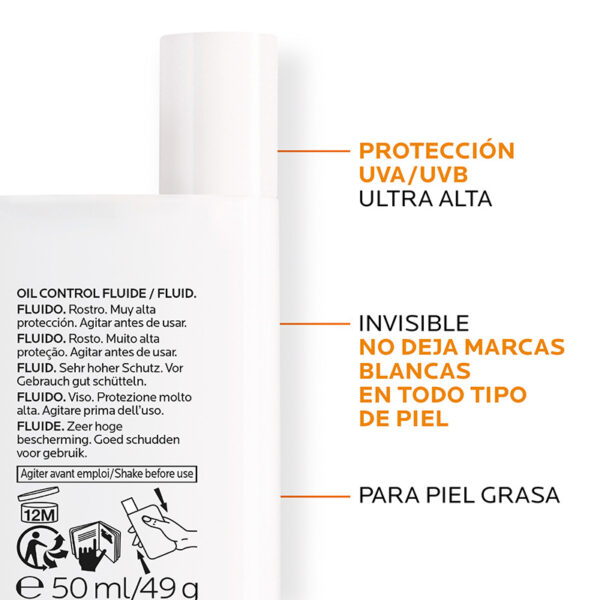 Lrp Anthelios Uvmune 400 Protector Solar Spf50+ 50ml Liquido - Imagen 3