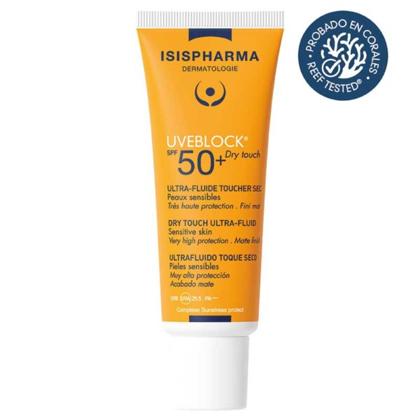 Isispharma Uveblock Protector Solar Dry Touch Invisible Spf50+ 40ml Fluido Facial